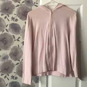 Eddie Bauer pink zipup sweater